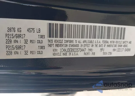 2012 Jeep Compass Latitude from USA, damaged, VIN 1C4NJDEB9CD573447